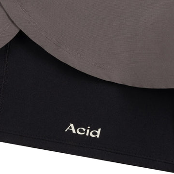 Acid Running 2-in-1 Shorts Shadow Taupe / Black