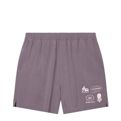Acid Running Graphic Hybrid Shorts Shadow Taupe