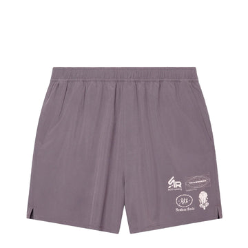 Acid Running Graphic Hybrid Shorts Shadow Taupe