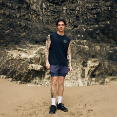 Acid Running Graphic Logo Tank Black
