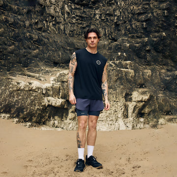 Acid Running Graphic Logo Tank Black