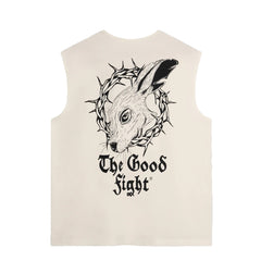 Acid Running Graphic Logo Tank Bone