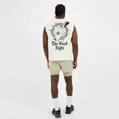 Acid Running Graphic Logo Tank Bone