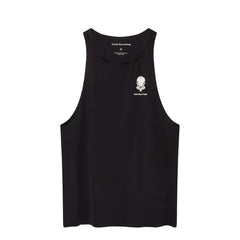 Acid Running Graphic Race Tank Black