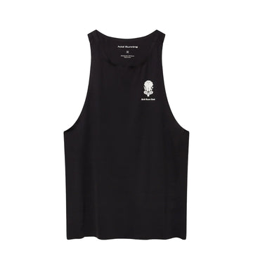 Acid Running Graphic Race Tank Black