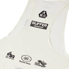 Acid Running Graphic Race Tank Bone
