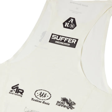 Acid Running Graphic Race Tank Bone