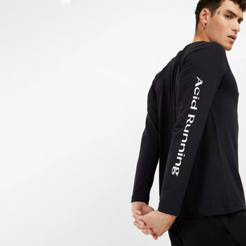 Acid Running Long Sleeve T-Shirt Black