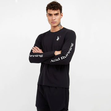 Acid Running Long Sleeve T-Shirt Black