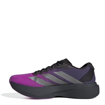 Adidas Adizero Evo SL Woven Trainer Carbon / Iron Metallic / Shock Purple