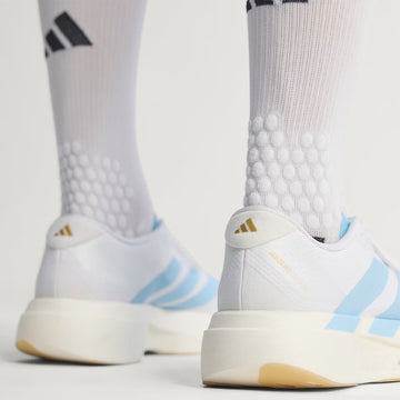 Adidas Adizero Evo SL Woven Trainer Cloud White / Clear Blue / Matte Gold