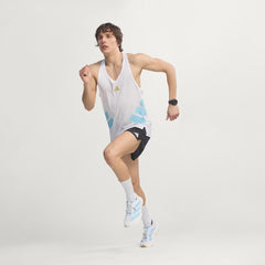 Adidas Adizero Evo SL Woven Trainer Cloud White / Clear Blue / Matte Gold - Parasol Store