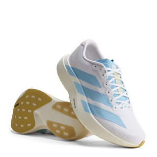 Adidas Adizero Evo SL Woven Trainer Cloud White / Clear Blue / Matte Gold