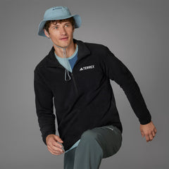 Adidas Multi Essentials 1/2 Zip Fleece Jacket Black - Parasol Store