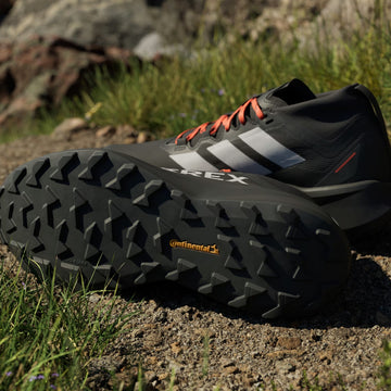 Adidas Terrex Agravic GTX Trail Running Shoe Core Black / Grey / Semi Impact Orange - Parasol Store