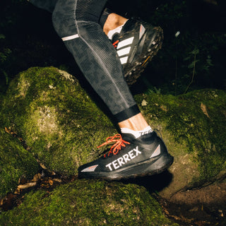 Adidas Terrex Agravic GTX Trail Running Shoe Core Black / Grey / Semi Impact Orange - Parasol Store