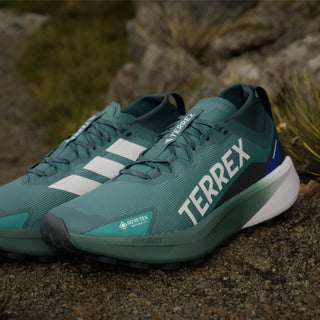Adidas Terrex Agravic GTX Trail Running Shoes Preloved Teal / Cloud White / Semi Lucid Blue - Parasol Store