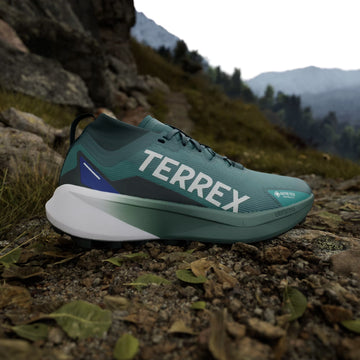 Adidas Terrex Agravic GTX Trail Running Shoes Preloved Teal / Cloud White / Semi Lucid Blue - Parasol Store