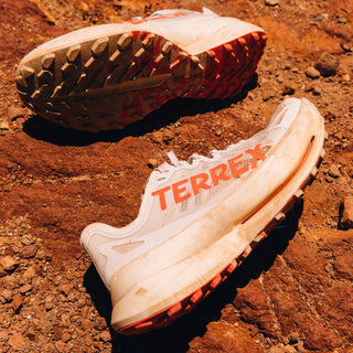 Adidas Terrex Agravic Speed Ultra Trail Running Shoes Ultra Cloud White / Impact Orange / Dash Grey - Parasol Store