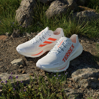Adidas Terrex Agravic Speed Ultra Trail Running Shoes Ultra Cloud White / Impact Orange / Dash Grey - Parasol Store