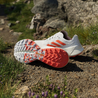 Adidas Terrex Agravic Speed Ultra Trail Running Shoes Ultra Cloud White / Impact Orange / Dash Grey - Parasol Store