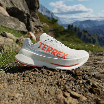 Adidas Terrex Agravic Speed Ultra Trail Running Shoes Ultra Cloud White / Impact Orange / Dash Grey - Parasol Store