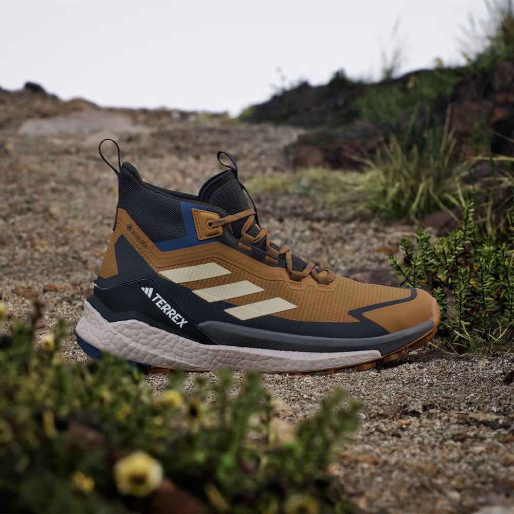 Adidas Terrex Free Hiker Shoes 2 Brown / Black / Blue - Parasol Store