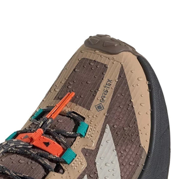 Adidas Terrex Freehiker SL Gore-Tex Hiking Shoe Earth Strata / Beige / Pure Teal - Parasol Store