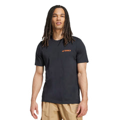 Adidas Terrex Graphic T-Shirt Black / Semi Impact Orange - Parasol Store