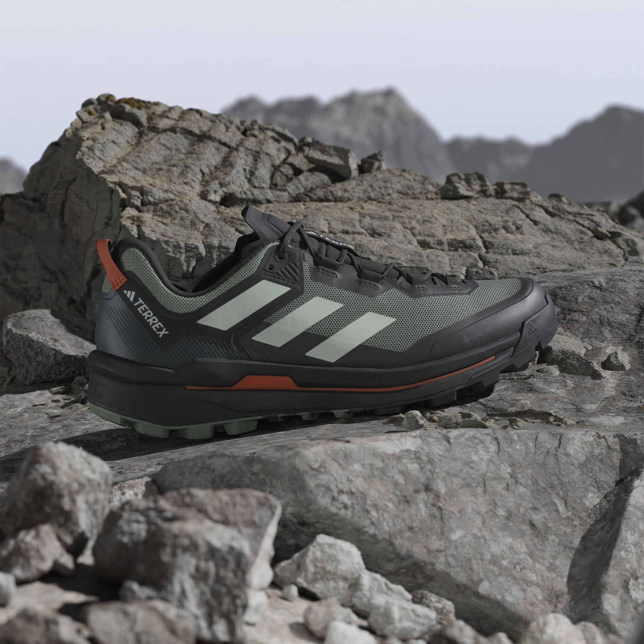 Adidas Terrex  Hiking boots Skychaser Tech Black / Green / Orange - Parasol Store