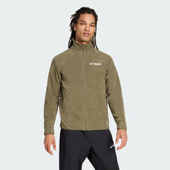 Adidas Terrex Essential Full Zip Fleece Olive Strata - Parasol Store