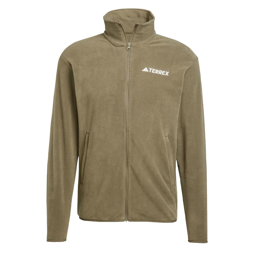 Adidas Terrex Essential Full Zip Fleece Olive Strata - Parasol Store
