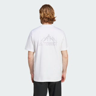 Adidas Terrex Mountain Graphic T-Shirt White - Parasol Store