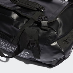 Adidas Terrex RAIN.RDY Expedition Duffel Bag Medium 70L Black / White - Parasol Store