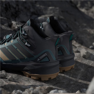 Adidas Terrex Skychaser Mid GORE-TEX Hiking Shoes Cardboard / Core Black / Preloved Teal - Parasol Store