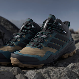 Adidas Terrex Skychaser Mid GORE-TEX Hiking Shoes Cardboard / Core Black / Preloved Teal - Parasol Store