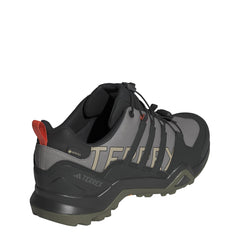 Adidas Terrex Swift R2 Gore-Tex Hiking Shoes Charcoal Grey / Core Black / Olive Stratus - Parasol Store