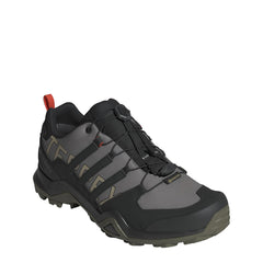 Adidas Terrex Swift R2 Gore-Tex Hiking Shoes Charcoal Grey / Core Black / Olive Stratus - Parasol Store