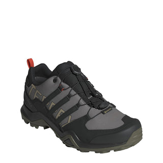 Adidas Terrex Swift R2 Gore-Tex Hiking Shoes Charcoal Grey / Core Black / Olive Stratus - Parasol Store