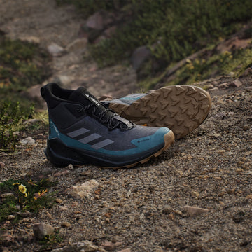 Adidas Terrex Trailmaker 2.0 Mid Gore-Tex Hiking Shoes Grey / Preloved Teal - Parasol Store