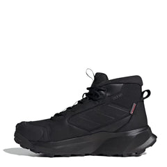 Adidas Terrex Winter Leather Mid Cut Boots Core Black / Core Black / Grey Four - Parasol Store