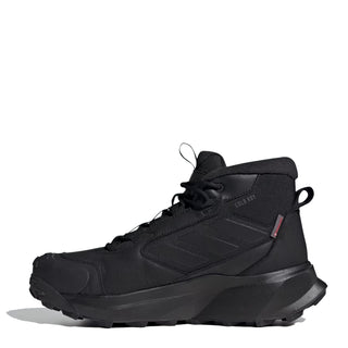 Adidas Terrex Winter Leather Mid Cut Boots Core Black / Core Black / Grey Four - Parasol Store