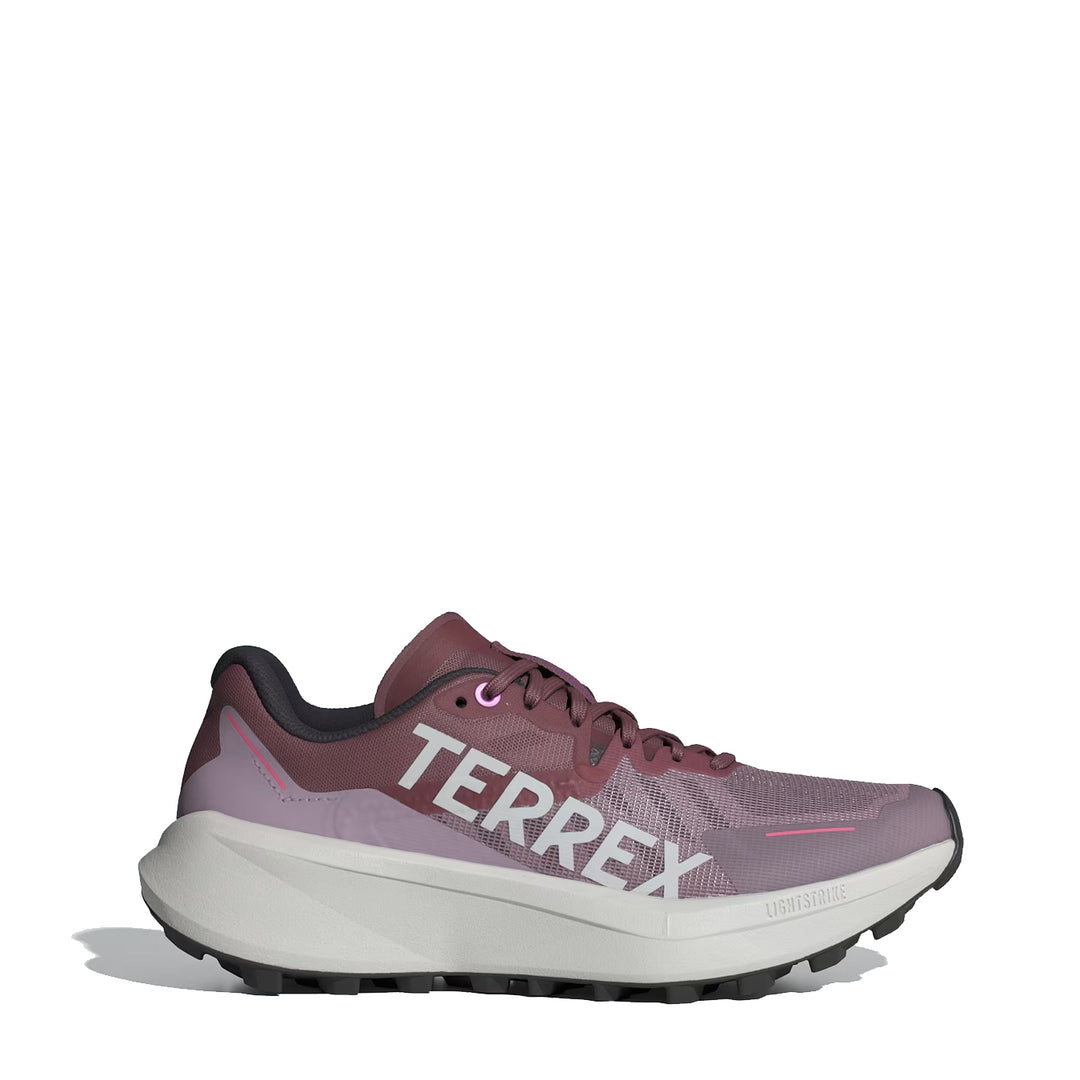 Adidas Terrex Womens Agravic 3 Trail Running Shoes Preloved Fig / Frey One / Pink Fusion - Parasol Store