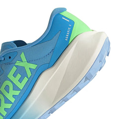 Adidas Terrex Womens Agravic 4 Trainers Blue Burst / Off White / Lime Burst - Parasol Store