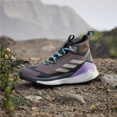 Adidas Terrex Womens Free Hiker 2.0 Gore-Tex Hiking Shoes Trace Brown / Beige / Carbon - Parasol Store