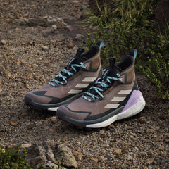 Adidas Terrex Womens Free Hiker 2.0 Gore-Tex Hiking Shoes Trace Brown / Beige / Carbon - Parasol Store