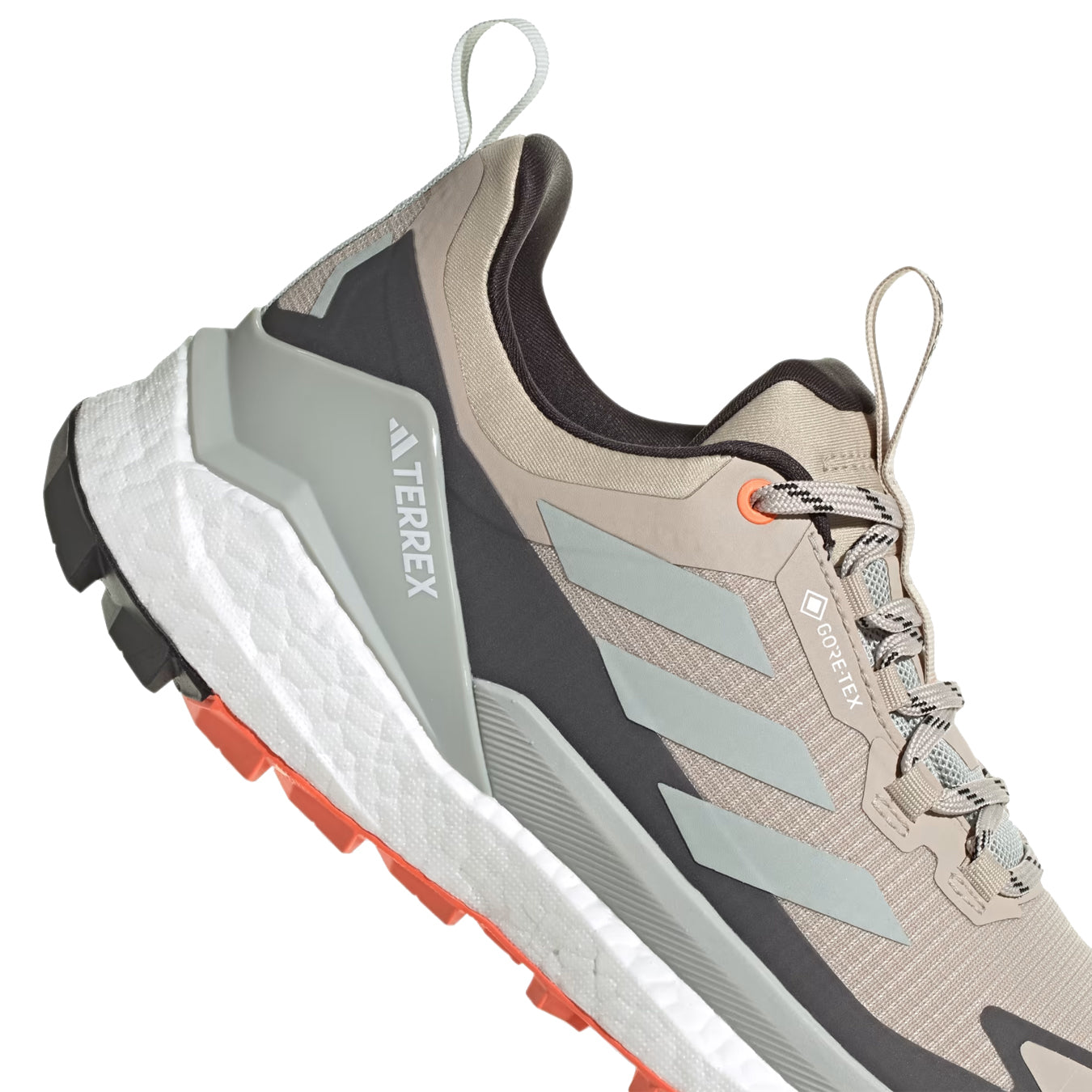 Adidas Terrex Womens Free Hiker 2.0 Low Gore-Tex Wonder Beige / Core Black / Semi Impact Orange - Parasol Store