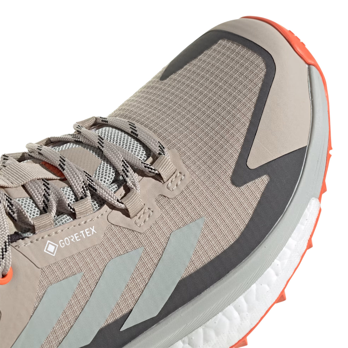 Adidas Terrex Womens Free Hiker 2.0 Low Gore-Tex Wonder Beige / Core Black / Semi Impact Orange - Parasol Store