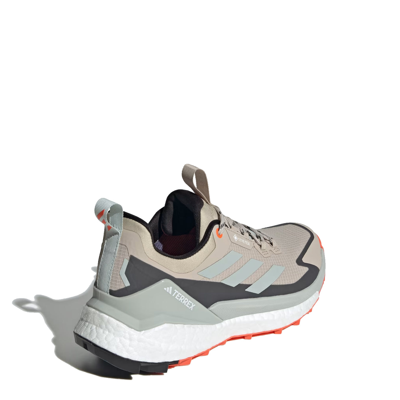 Adidas Terrex Womens Free Hiker 2.0 Low Gore-Tex Wonder Beige / Core Black / Semi Impact Orange - Parasol Store