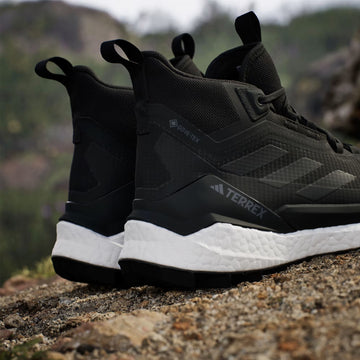 Adidas Terrex Womens Free Hiker 2 Gore-Tex Hiking Shoes Core Black / Core Black / Cloud White - Parasol Store